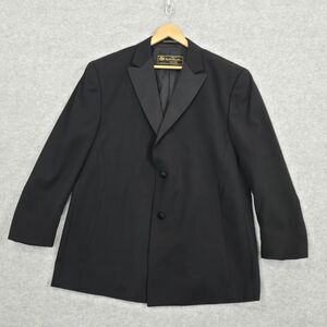 Lubiam 1911 Loro Piana Super 120s Wool Mens 46S Black Three Button Tuxedo Jacket
